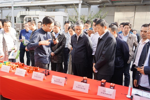 江苏省生态环境厅领导现场调研永利皇宫承建环保用电监控系统
